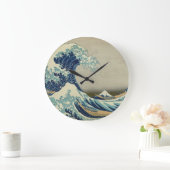 Die große Welle weg von Kanagawa Wanduhr (Zuhause)