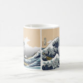 Die große Welle weg von Katagawa Kaffeetasse (Mittel)
