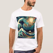 Die große Welle, Welle von Kanagawa v1 T-Shirt (Vorderseite)
