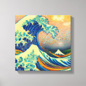 Die Große Welle, Welle von Kanagawa v2 Leinwanddruck (Vorderseite)