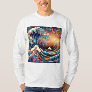 Die große Welle, Welle von Kanagawa v3 T-Shirt