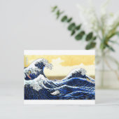 Die große Wellenwelle Postkarte (Stehend Vorderseite)