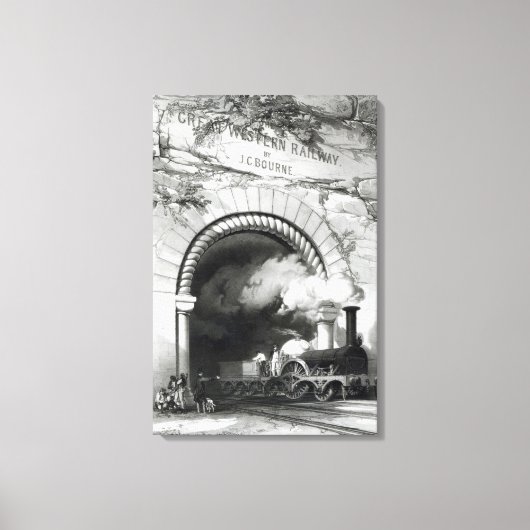 Die Große Western-Bahn, 1846 Leinwanddruck (Vorderseite)