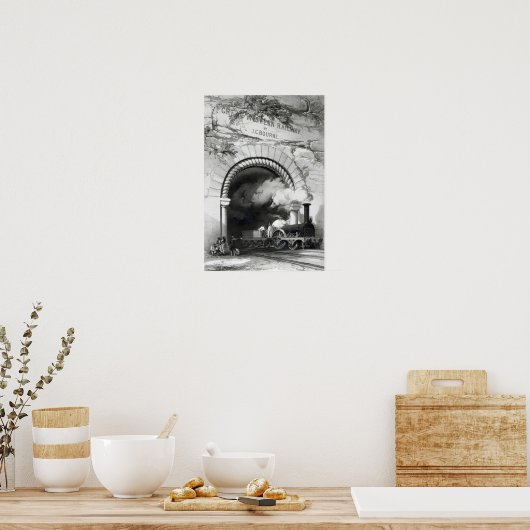 Die Große Western-Bahn, 1846 Poster (Küche)