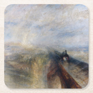 Die Große Western-Bahn, William Turner, 1844 Rechteckiger Pappuntersetzer