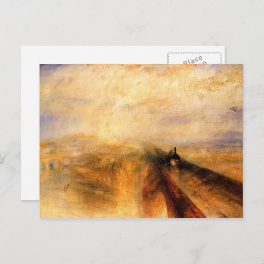 Die Große Western Eisenbahn von William Turner Postkarte (Vorne/Hinten)