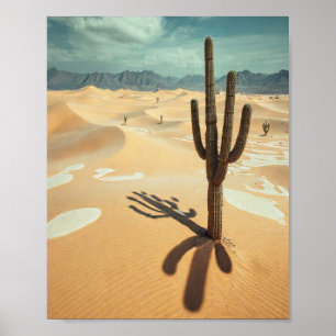 Die große Wüsten-Diskrepanz: Eine surrealistische Poster