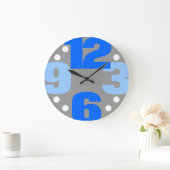 Die große Zeit - blau Wanduhr (Zuhause)