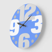 Die große Zeit - blau Wanduhr (Winkel)