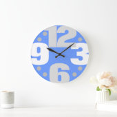 Die große Zeit - blau Wanduhr (Zuhause)