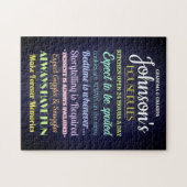 Die Großeltern-Hausordnung Personalisiert Puzzle (Horizontal)