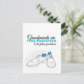 Die Großeltern sind die Fußstapfen für das zukünft Postkarte (Stehend Vorderseite)