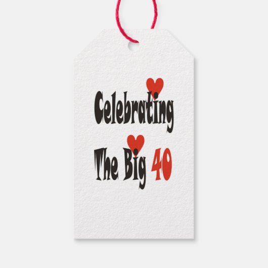 Die großen 40 geschenkanhänger (Rückseite)