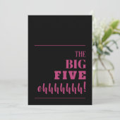 Die großen 50. Geburtstagseinladungen (Stehend Vorderseite)