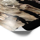 Die großen 5 - Afrika Fotodruck (Ecke)