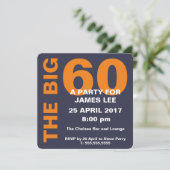 Die großen 60 einladung (Stehend Vorderseite)