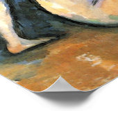 Die großen Bäder von Paul Cezanne Poster (Ecke)