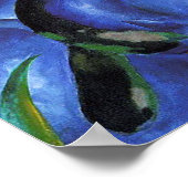 Die großen blauen Pferde von Franz Marc Poster (Ecke)