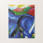 Die großen blauen Pferde von Franz Marc Puzzle (Vertikal)
