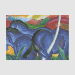 Die großen blauen Pferde von Franz Marc Tissue-Pap Seidenpapier
