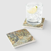 Die großen Flugzeug von Vincent Van Gogh Steinuntersetzer (Seitenansicht)