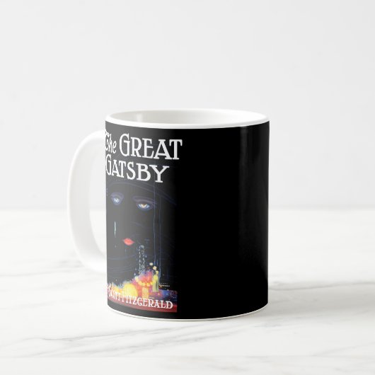 Die großen Gatsby des Great Gatsby Blue Small Kaffeetasse (Vorderseite Links)