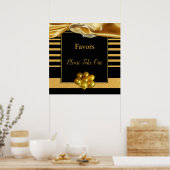 Die großen Gatsby-Inspiration-Gastgeschenke Hochze Poster (Küche)