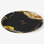 Die großen Gatsby-Party-Teller Pappteller (Schrägansicht)