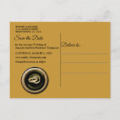 Die großen Gatsby Save the Date Ankündigungspostkarte (Rückseite)