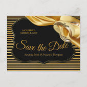 Die großen Gatsby Save the Date Ankündigungspostkarte (Vorderseite)