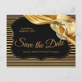 Die großen Gatsby Save the Date Ankündigungspostkarte