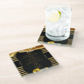 Die großen Gatsby-Untersetzer Glasuntersetzer (Schrägansicht)