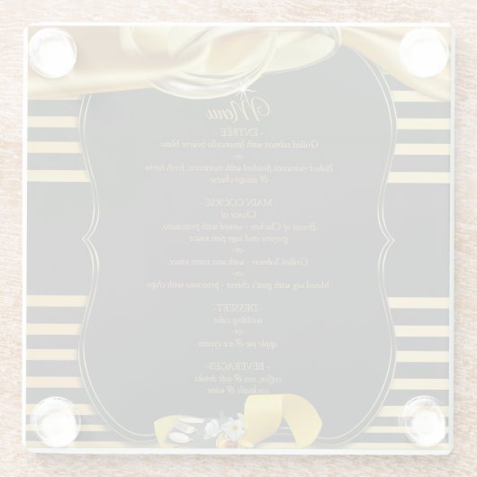 Die großen Gatsby-Untersetzer Glasuntersetzer (Rückseite)