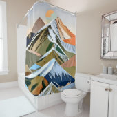 Die großen Gebirgszüge Duschvorhang (Beispiel)