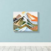 Die großen Gebirgszüge Leinwanddruck (Insitu (Holzboden))