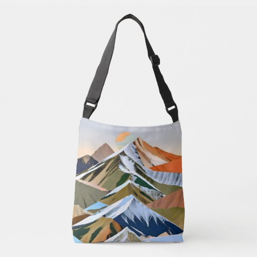 Die großen Gebirgszüge Tragetaschen Mit Langen Trägern (Vorderseite)
