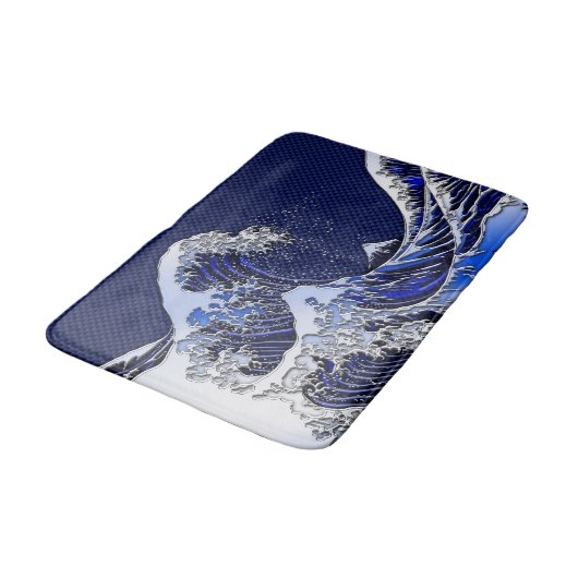 Die großen Hokusai Badematte (Schrägansicht)