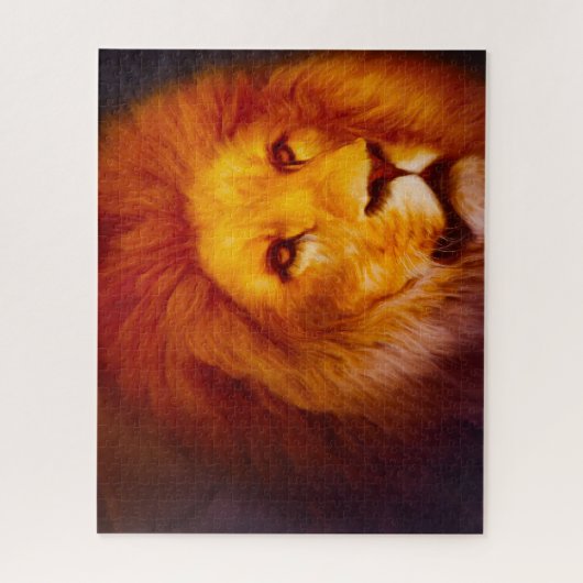 Die großen Katzen Löwen. Puzzle (Vertikal)