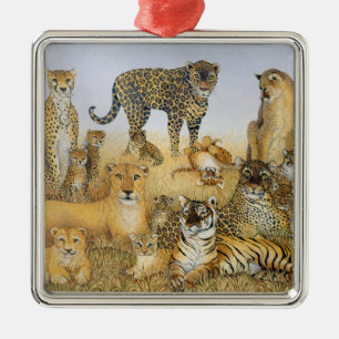 Die großen Katzen Ornament Aus Metall