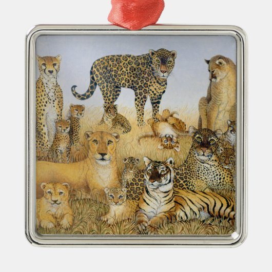 Die großen Katzen Ornament Aus Metall (Vorne)