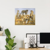 Die großen Katzen Poster (Heimbüro)