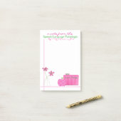 Die großen modernen Post-It des Post-it Klebezettel (Auf Schreibtisch)