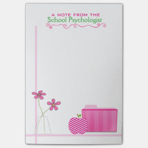 Die großen modernen Post-It des Schulpsychologen Klebezettel