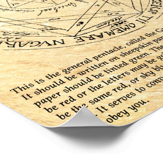 DIE GROSSEN PENTAGRAMM-ÄMTHEN POSTER (Ecke)