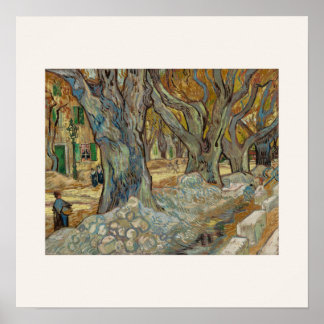Die großen Platanen von Van Gogh Quadratisches Pos Poster