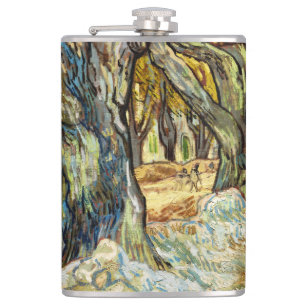 Die großen Platanen von Vincent Van Gogh Flachmann