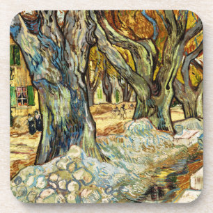 Die großen Platanen von Vincent Van Gogh Getränkeuntersetzer