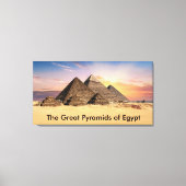 Die großen Pyramiden in Ägypten Leinwanddruck (Vorderseite)