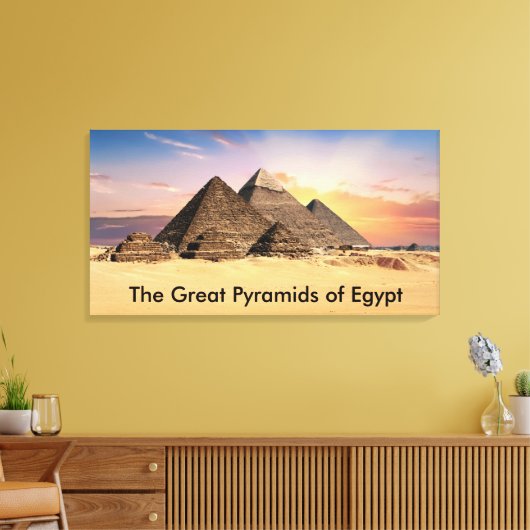 Die großen Pyramiden in Ägypten Leinwanddruck (Insitu (Wohnzimmer))