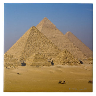 Die großen Pyramiden von Giseh, Ägypten Fliese